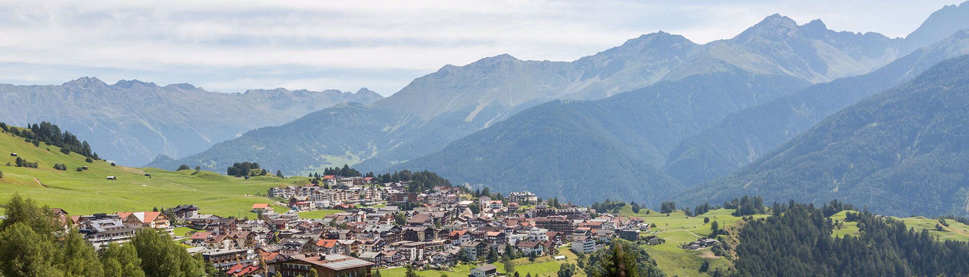 Serfaus village view in summer