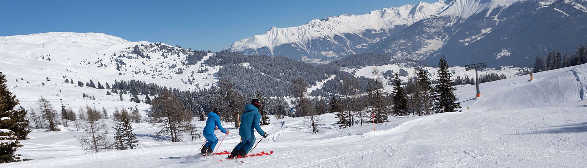 Skiing Plansegg Serfaus